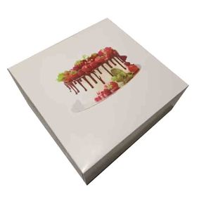 Tùy chỉnh in Made hộp cho bánh sinh nhật đám cưới bánh Trắng trường hợp bao bì hộp giấy bánh - Product Image 5