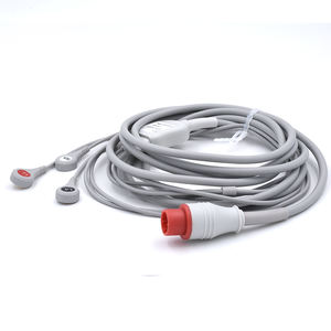 Eendelige <span class=keywords><strong>Ecg</strong></span> Kabel Met Leadwires <span class=keywords><strong>3</strong></span> <span class=keywords><strong>Leads</strong></span> Voor Bionet Bm3 Aha Standaard Snap Goede Kwaliteit - Product Image 6