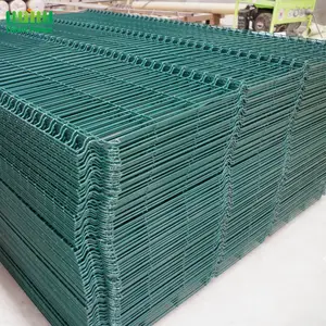 Çit ağı PVC şerit örgü kaynak kullanılan tel Cloture valde Valla De Malla Metalica panelleri kolayca monte 3d çit