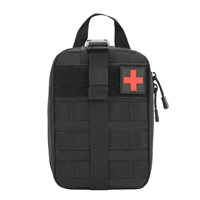 Camping Randonnée Chasse IFAK Trousse de premiers soins en plein air EDC Pochette Molle Kit médical tactique d'urgence de survie Sac de ceinture