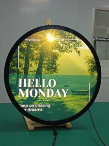 Pantalla de publicidad LCD redonda montada en la pared 1280x1280P 15,7 pulgadas Monitor de pantalla circular de señalización digital de 23,6 pulgadas - Product Image 5