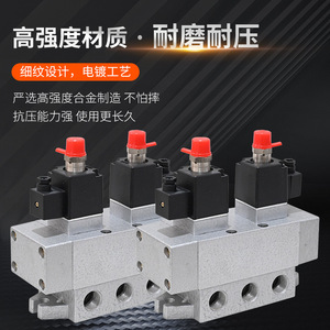 Válvula direccional tipo carrete serie K, tamaño de puerto de 1/2 pulgada, para medios gaseosos, normalmente abierta, válvula de control neumática para acerías - Product Image 3