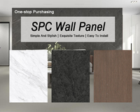 Panneaux muraux SPC durables, faciles à installer, panneau mural SPC, feuille de marbre UV, panneaux muraux en PVC, feuille de marbre en PVC blanc pour salles de bain