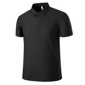 Men's Breathable Polyester Polo Shirt Summer Thin Knitted Short Sleeve Collared Business Casual Wear - Product Image 3