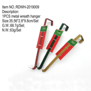 Christmas Metal <strong>Wreath</strong> <strong>Hanger</strong> <strong>Door</strong> Hooks 14inch(BSCI Factory) - Product Image 3