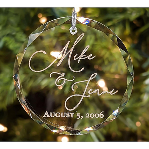 Ornements de Noël personnalisés 2025, ange sculpté à la main dans du verre de cristal, vente chaude avec technique de gravure, artisan direct - Product Image 2