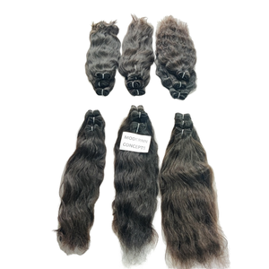 ผมต่อแบบเป็นลอนลึกพร้อมผมมนุษย์ผมธรรมชาติที่ยังไม่ผ่านการแปรรูปจาก100% จากเวียดนามบริสุทธิ์ - Product Image 2