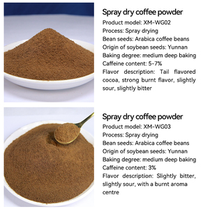 Chicchi di caffè arrosto Arabica di alta qualità <span class=keywords><strong>3</strong></span>% caffeina forte Aroma bruciato leggermente amaro estratto di erbe in polvere senza XM-WG03 - Product Image 5