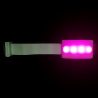 Pulsera LED Control remoto inalámbrico Pulsera LED intermitente de plástico RFID programable
