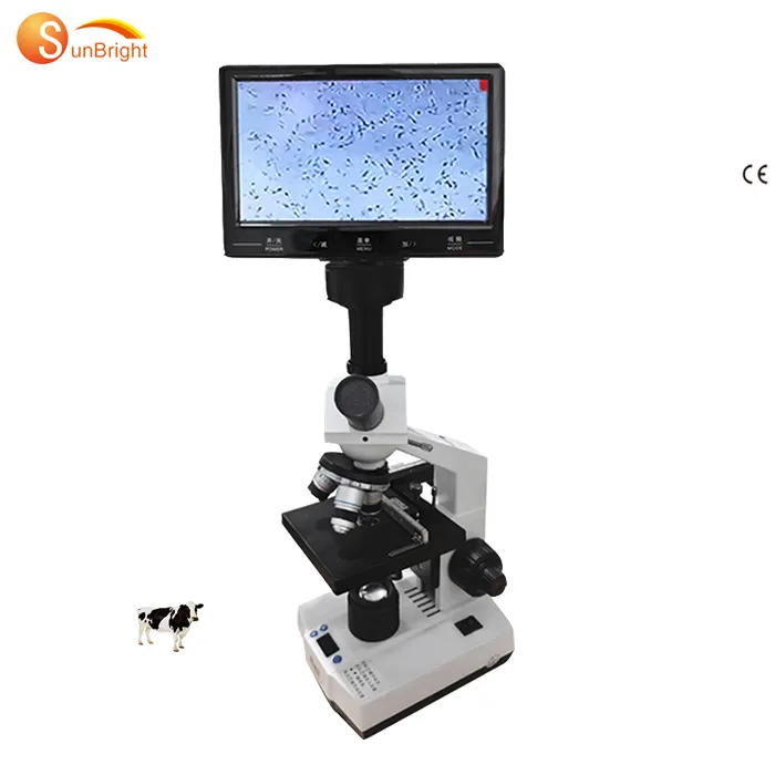 Лучшая цена ветеринарный Биологический Микроскоп лабораторный цифровой ветеринарный микроскоп с ЖК-экраном