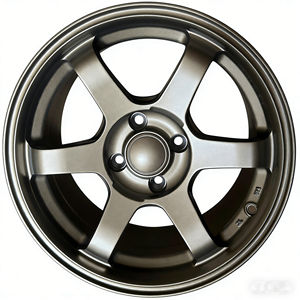 ล้อแม็กซ์รถยนต์ขนาด <span class=keywords><strong>15</strong></span> นิ้ว 4 รู 100 ดีไซน์ 5 ก้าน สีบรอนซ์/เทาเข้ม ขอบลึก ET35 มม. สำหรับรถยนต์นั่งส่วนบุคคล - Product Image 2