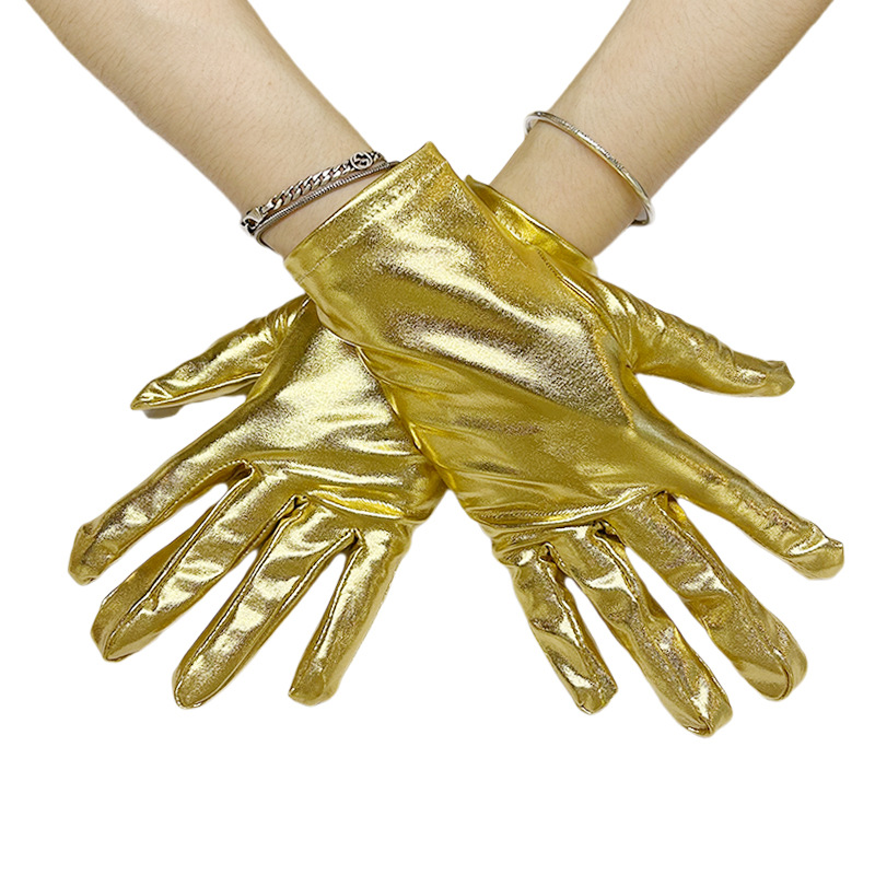 New Fashion Ladies Faux Leather Party Masquerade Prom Dress up Gloves  Metallic Short Gloves for Men Women| Alibaba.com