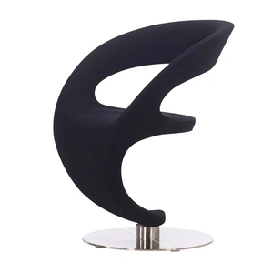 Nordic Creative <strong>Designer</strong> Modern Adjustable Leather Fabric <strong>Bar</strong> <strong>Stools</strong> With <strong>Backs</strong> - Product Image 1