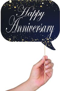 Accessoires de photomaton pour anniversaire de mariage, kit de photomaton 41 pièces, panneau 8x10 pouces, 60 tampons adhésifs, 45 bâtonnets, en papier - Product Image 3