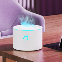 Diffuseur d'arômes USB 160 ml, diffuseur d'huiles essentielles ultrasonique portable pour yoga, spa, humidificateur avec lumière nocturne romantique