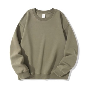 Nhà Sản Xuất Tùy Chỉnh <span class=keywords><strong>Highquality</strong></span> 400G Người Đàn Ông Của Crewneck Áo Lỏng Phù Hợp Rắn Màu Áo Thun Dài Tay Áo - Product Image 2
