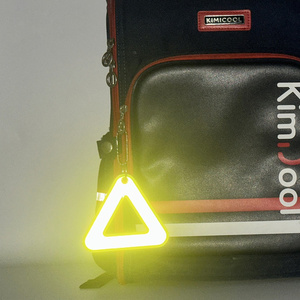 Señales Triangulares Reflectantes Portátiles Disponibles en Varios Colores para Bicicleta de Carretera, Sillín de Bicicleta, Seguridad en Ciclismo, Duraderas y Fáciles de Usar - Product Image 5