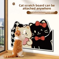 Griffoir mural en feutre pour chat, résistant à l'usure, anti-déchirure, poteau vertical, tampon de meulage des griffes de chat motif dessin animé