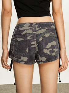 Jeans décontractés d'été Sassy, coupe droite, taille basse, denim délavé, 100% coton avec ceinture, style Hot Girl Y2K, TSRA 240g - Product Image 5