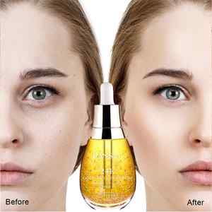Özel etiket cilt bakımı serumu 99.9% saf altın pul Anti Aging kırışıklık koyu nokta beyazlatma 24k altın yüz Serum - Product Image 4