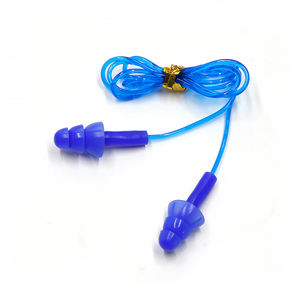 Metall nachweisbare Großhandel Ohr stöpsel Fabrik verlust Prävention für den industriellen Einsatz Silikon Beste Ohr stöpsel mit Seil - Product Image 1