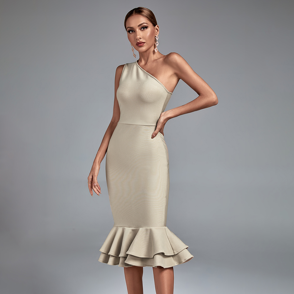 Bandage Dress Nude - Elegant & Sexy Women's Clothing