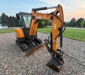 Mini-excavatrice d'occasion CASE CX26C, excavatrice d'origine, digger usagé avec moteur, pompe et roulement, 2 tonnes, 3 tonnes, brise-roche - Product Image 5