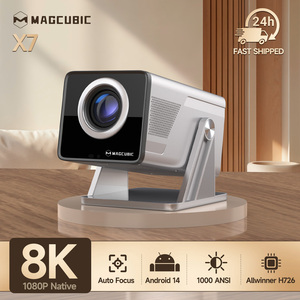 Projecteur LCD intelligent Android 14 1080P X7 1000 ANSI avec évitement automatique des obstacles, reconnaissance d'écran, WiFi 6, BT5.4, format de poche - Product Image 1