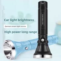 Lampe torche LED ABS EDC, pour le camping en plein air, usage domestique, rechargeable par USB, portable, multifonctionnelle, ultra-fine, anti-explosion