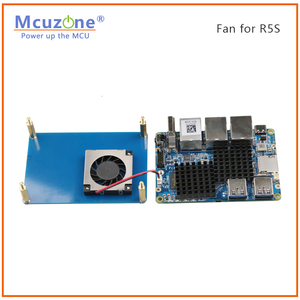Ventilateur pour R5S,R6S,R6C,3507, ventilateur turbo avec 2 radiateurs, même taille que NanoPi R5S PCBA,RK3568 Debian Ubuntu openwrt - Product Image 2