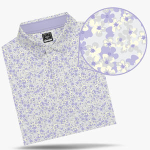 Logo personnalisé broderie respirant 4 voies extensible 3 boutons t-shirts de sport Polo vêtements de golf pour hommes - Product Image 2