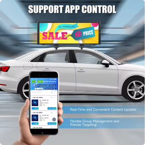 Pantalla LED para Taxi con Wifi 4G, Impermeable de Doble Cara, P2.5 P3 P4 P5, Publicidad en Vehículos/Señalización para Techo de Taxi - Product Image 4