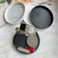 Plateau de rangement en silicone de style américain pour bijoux, cosmétiques, clés, distributeur de savon, pour comptoir, coiffeuse, salle de bain, cuisine