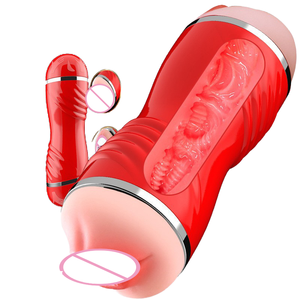 Automatic Male Sucking Masturbator Vibrator Vagina Oral Blowjod Pussy Vacuum Masturbations Cup Sex Toys Adults Goods for Men