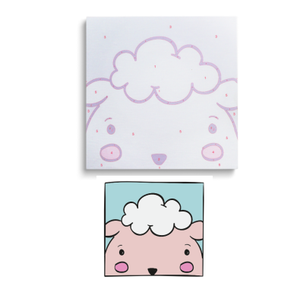 Animaux Kit de peinture facile par numéro: moutons. Tableau encadré Kit peinture par numéros pour débutants, <span class=keywords><strong>aquarelle</strong></span> peinture par numéros - Product Image 3