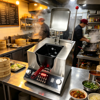 Équipement commercial de cuisine de l'acier inoxydable 220V 5000W de cuiseur de wok de style de grenade économiseur d'énergie