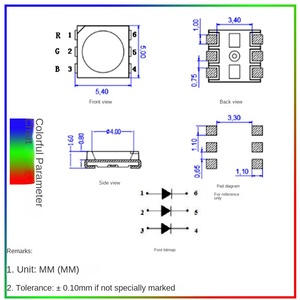<span class=keywords><strong>SMD</strong></span> <span class=keywords><strong>5050</strong></span> đèn flash đầy màu sắc/chậm <span class=keywords><strong>RGB</strong></span> <span class=keywords><strong>LED</strong></span> hạt với Built-in IC bảy màu tự nhấp nháy <span class=keywords><strong>SMD</strong></span> <span class=keywords><strong>LED</strong></span> - Product Image 2