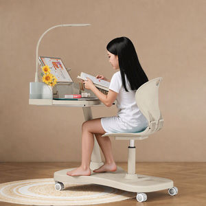 어린이 높이 조절 가능 이동식 학습 책상 및 의자 세트 플라스틱 책상 가정 학습용 가구 - Product Image 6