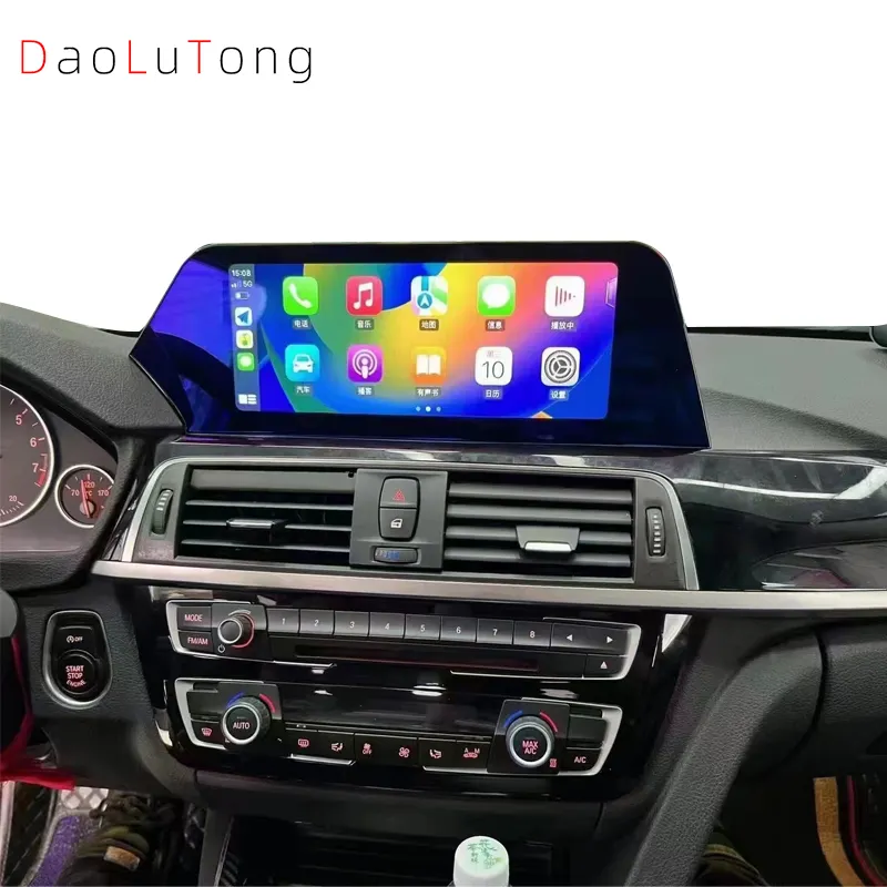 Lettore multimediale touch screen android stereo per autoradio dvd da 12.3 pollici carplay per bmw serie 3 f30 2013-2017