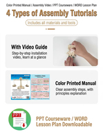 Kit de Manualidades de Madera 3D Hecho a Mano para Educación Científica en Escuelas Primarias, Invención DIY, Creatividad Infantil, Set de Física