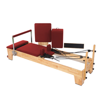 Equipo de Pilates Studio, Reformer de Pilates de Madera de Roble, Cama de Pilates, Máquina de Pilates de Madera, Reformer de Pilates de Madera de Roble