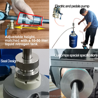 Pompe à azote liquide automatique auto-pressurisée avec réservoir sous pression de 125 mm de grand diamètre pour le remplissage de réservoirs Dewar LN2