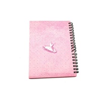 Venta caliente diario espiral cuaderno Rosa bobina cuaderno