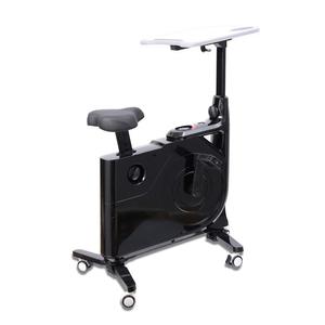 RUIBU 2023 vélo stationnaire pour bureau à domicile vélo d'appartement magnétique à 8 niveaux avec siège réglable et table de bureau - Product Image 2