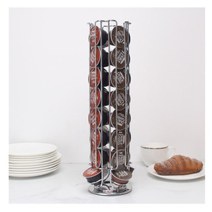 32pcs <span class=keywords><strong>Dolce</strong></span> <span class=keywords><strong>Gusto</strong></span> Café <span class=keywords><strong>Capsules</strong></span> <span class=keywords><strong>Présentoir</strong></span> Style Moderne Support Métallique Fil Électrolytique en Couleur Argent - Product Image 2