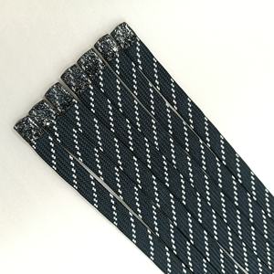 Durable 100% Polyester Hoodie and Pants Drawcords Shoelaces Comfortable Flat <b>Drawstring</b> with Glitter silicone tips for Garments - Product Image 3