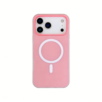 Coque en silicone liquide effet gelée douce pour la peau, couleur unie Macaron, magnétique, givrée, antichoc pour iPhone 17 Pro 16 15