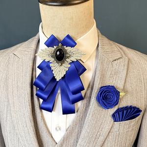 ชุดผ้าพันคอผูกโบว์ ผ้าเช็ดหน้า และผ้าพันคอสี่เหลี่ยมสำหรับผู้ชายสไตล์อังกฤษ เห<span class=keywords><strong>มา</strong></span>ะสำหรับงานแต่งงาน การแสดง งานเลี้ยงเจ้าบ่าว พร้อมดอกไม้ประดับปกเสื้อและเนคไท อุปกรณ์เสริมสำหรับผู้ชาย - Product Image 5