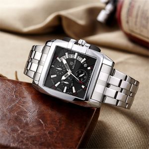 Reloj de Cuarzo MEGIR 2018, Cronógrafo para Hombre, Reloj de Pulsera Cuadrado de Lujo para Hombre - Product Image 2