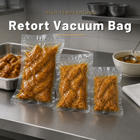 Sacs sous vide personnalisés pour cuisson sous pression, transparents, haute température, qualité alimentaire, taille sur mesure pour l'emballage du curry
